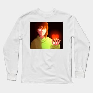 Glitchtale Chara - I'm gonna save them all Long Sleeve T-Shirt